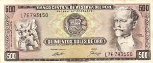 500 Soles de oro 16.5.1974